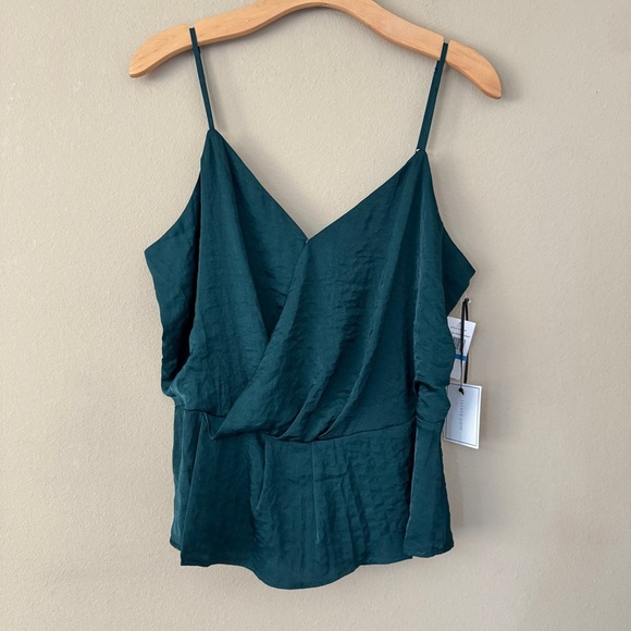NWT 1.State Teal Wrap Camisole Sleeveless Blouse Top Size XL - Picture 2 of 7